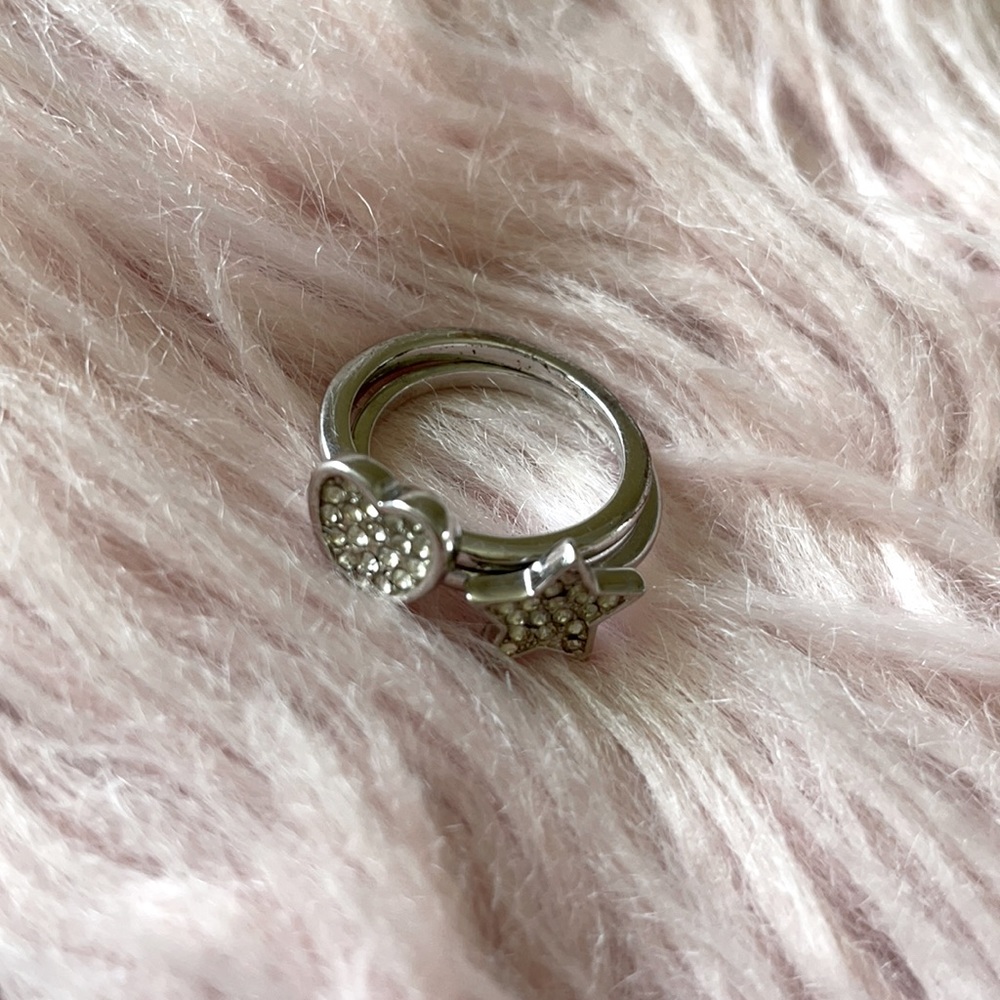 Stackable 💜 & ⭐️ silver rings